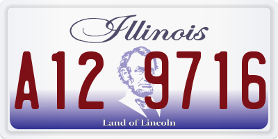 IL license plate A129716