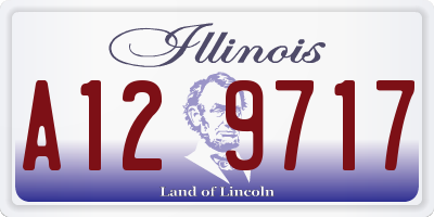 IL license plate A129717