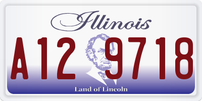 IL license plate A129718