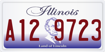 IL license plate A129723