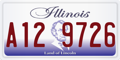 IL license plate A129726