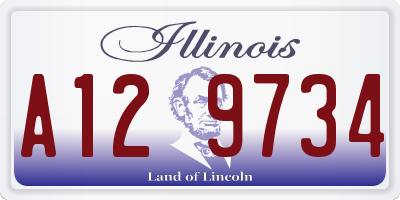 IL license plate A129734