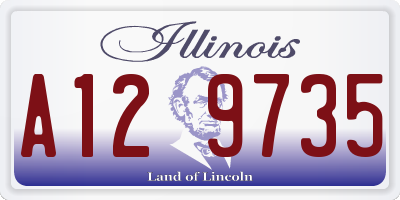 IL license plate A129735