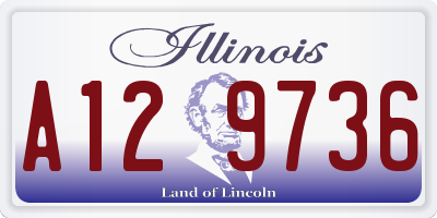 IL license plate A129736