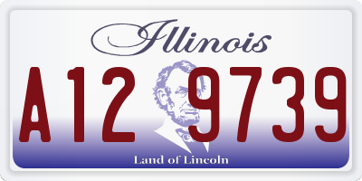 IL license plate A129739