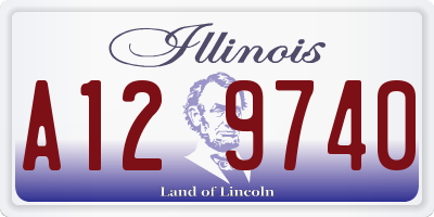 IL license plate A129740