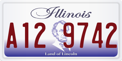 IL license plate A129742