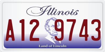 IL license plate A129743