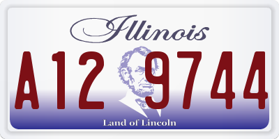 IL license plate A129744