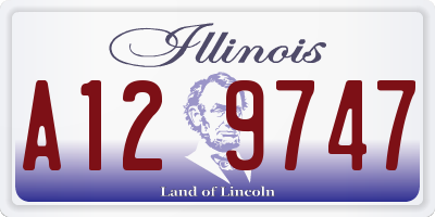 IL license plate A129747