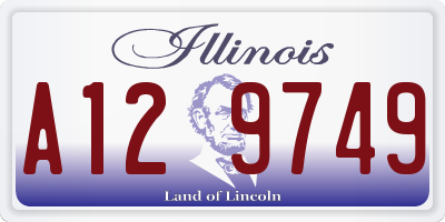 IL license plate A129749