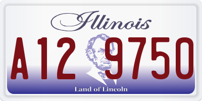 IL license plate A129750