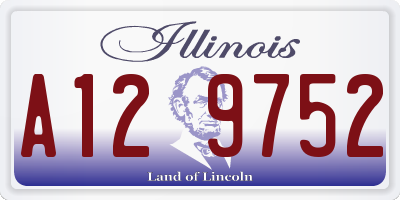 IL license plate A129752