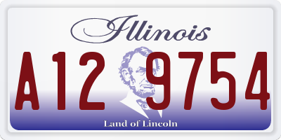 IL license plate A129754