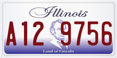 IL license plate A129756