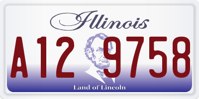 IL license plate A129758