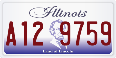 IL license plate A129759