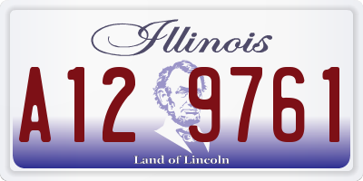 IL license plate A129761