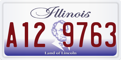 IL license plate A129763