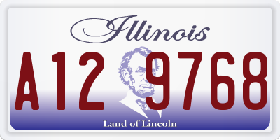 IL license plate A129768