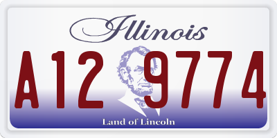 IL license plate A129774