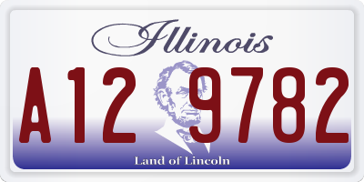 IL license plate A129782
