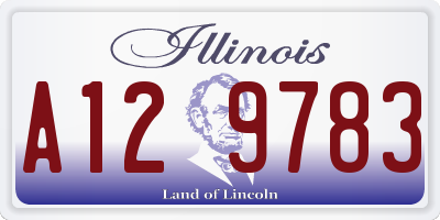 IL license plate A129783
