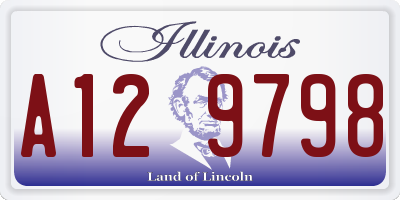 IL license plate A129798