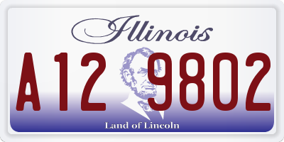 IL license plate A129802