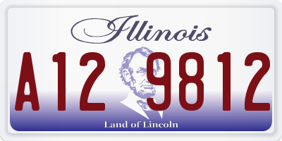 IL license plate A129812