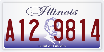 IL license plate A129814
