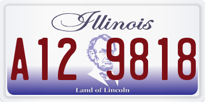 IL license plate A129818