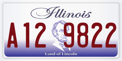 IL license plate A129822