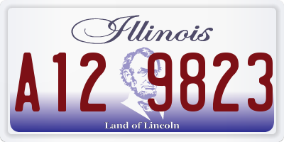 IL license plate A129823