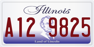 IL license plate A129825