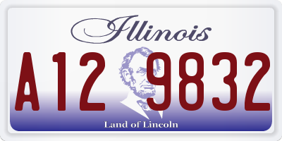IL license plate A129832