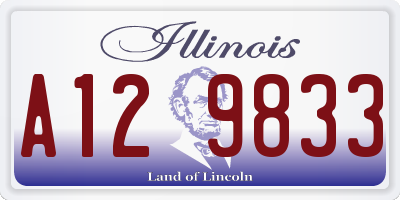 IL license plate A129833