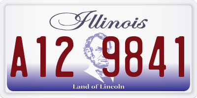 IL license plate A129841