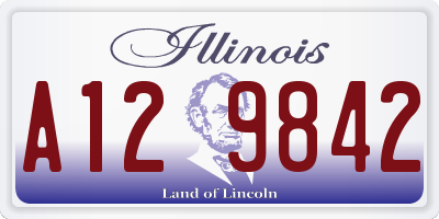 IL license plate A129842