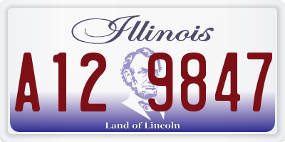 IL license plate A129847