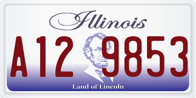 IL license plate A129853