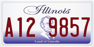 IL license plate A129857