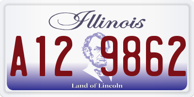 IL license plate A129862