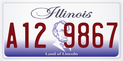 IL license plate A129867