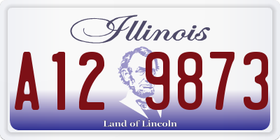 IL license plate A129873