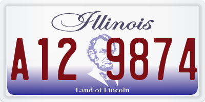 IL license plate A129874