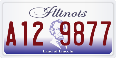 IL license plate A129877