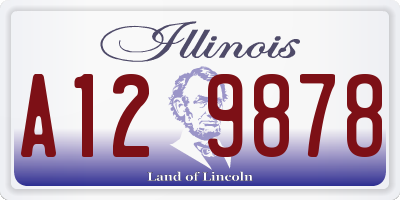 IL license plate A129878