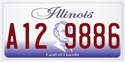 IL license plate A129886