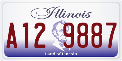 IL license plate A129887
